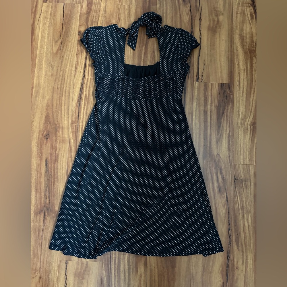 L.E.I. Taylor Swift Collection Black and White Polka Dot Sundress - Picture 4 of 6